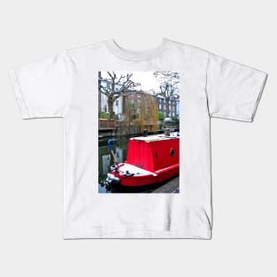 Narrow Boats Regent's Canal Camden London Kids T-Shirt